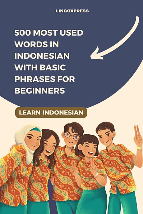 500 Most Used Words in Indonesian With Basic Phrases for Beginners
