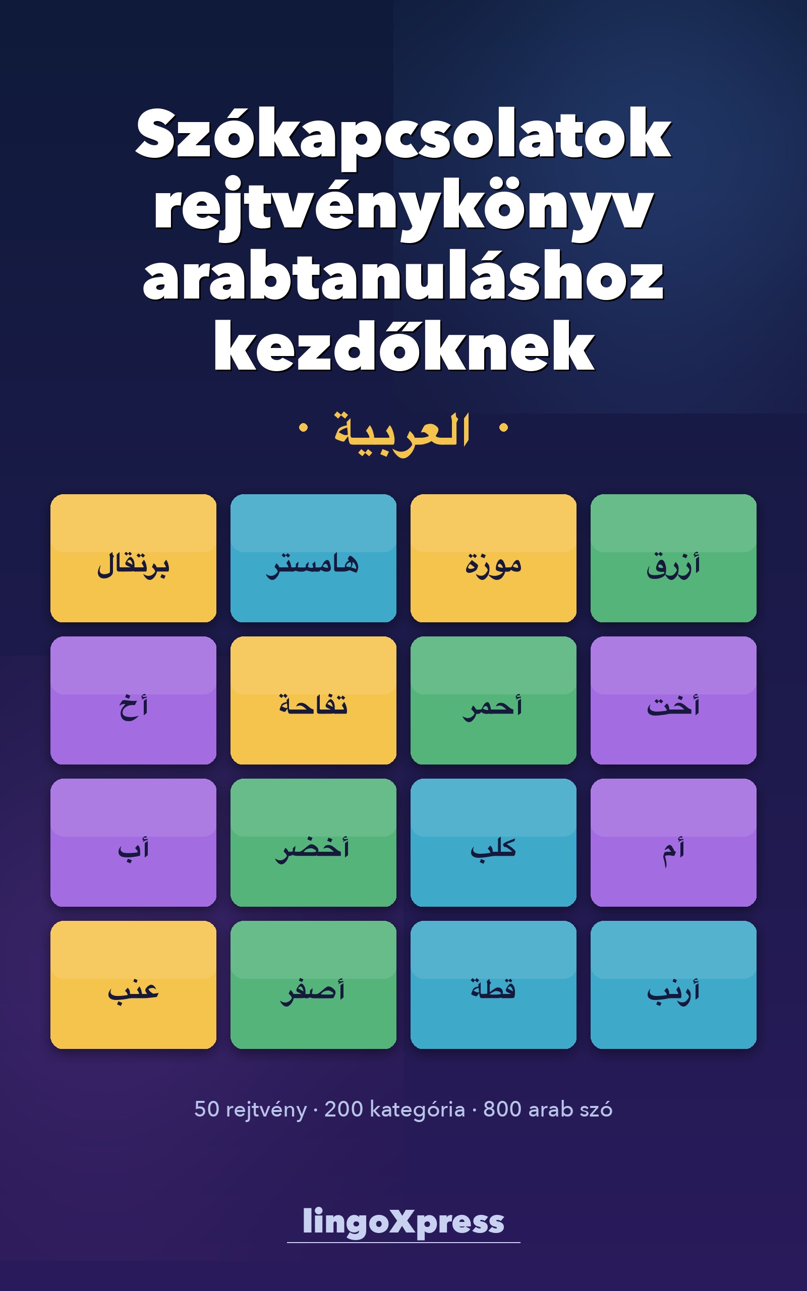 Szókapcsolatok rejtvénykönyv arabtanuláshoz kezdőknek