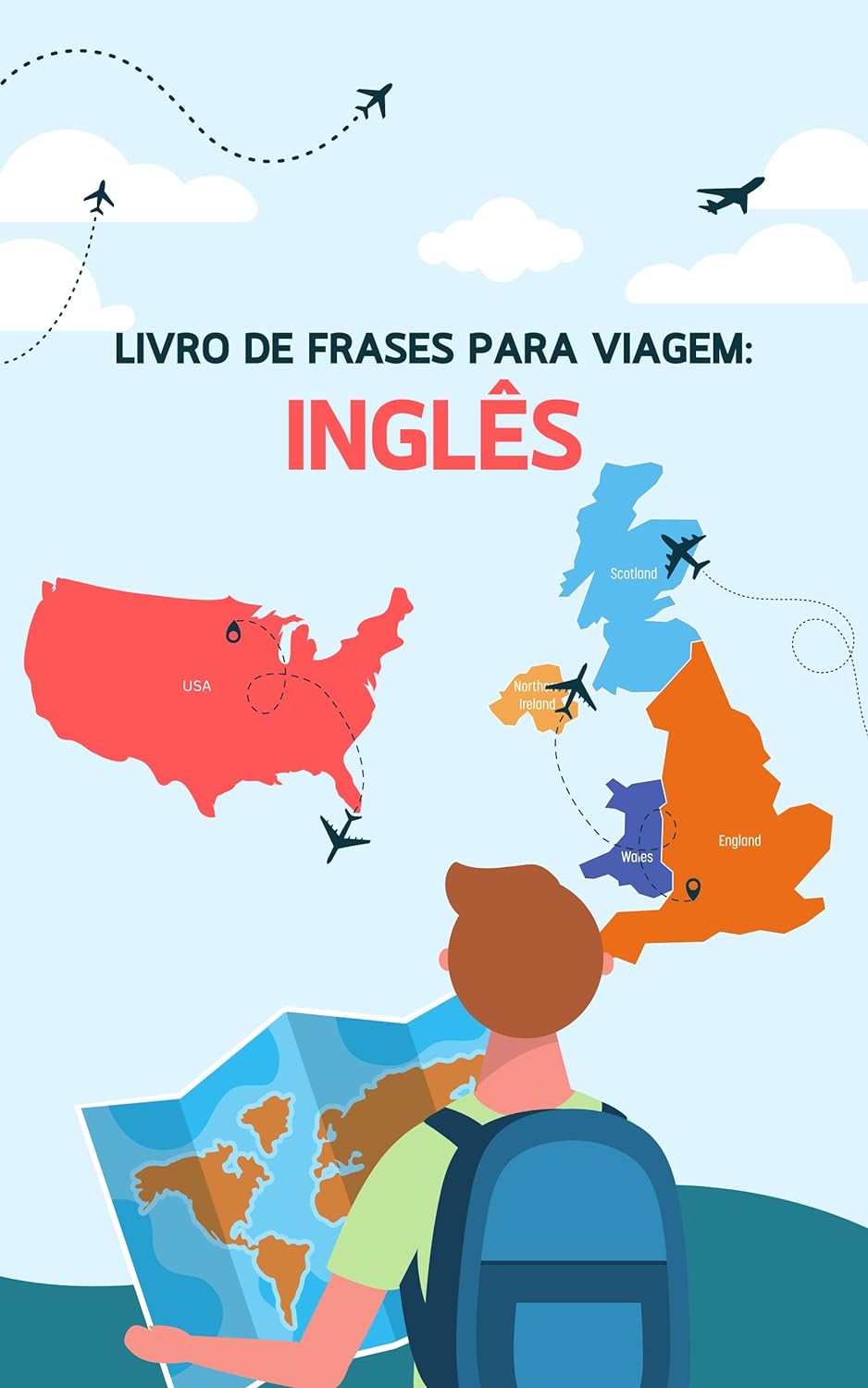 Livro de frases para viagem: Inglês: Vocabulário básico para viajantes
