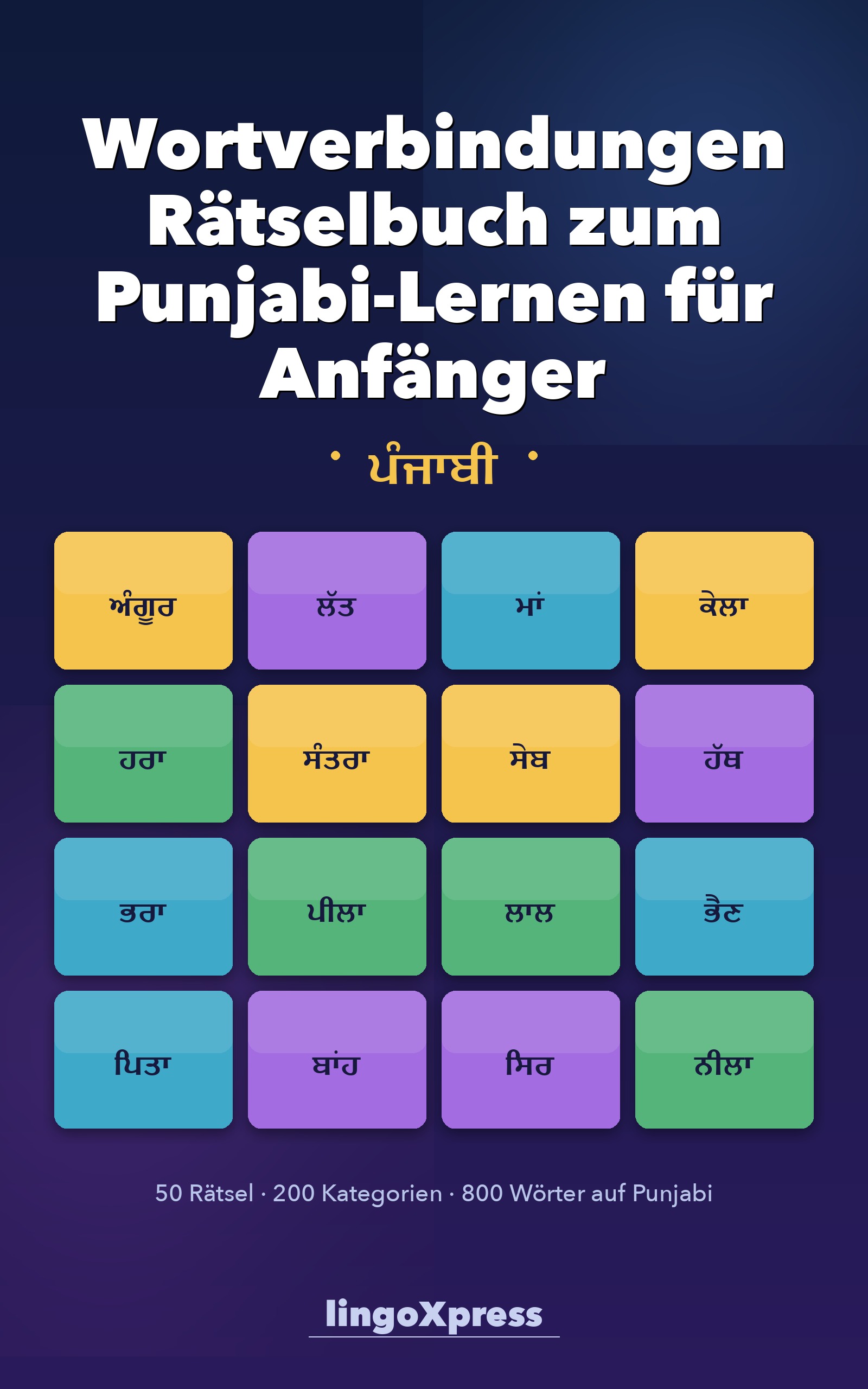 Wortverbindungen Rätselbuch zum Punjabi-Lernen für Anfänger