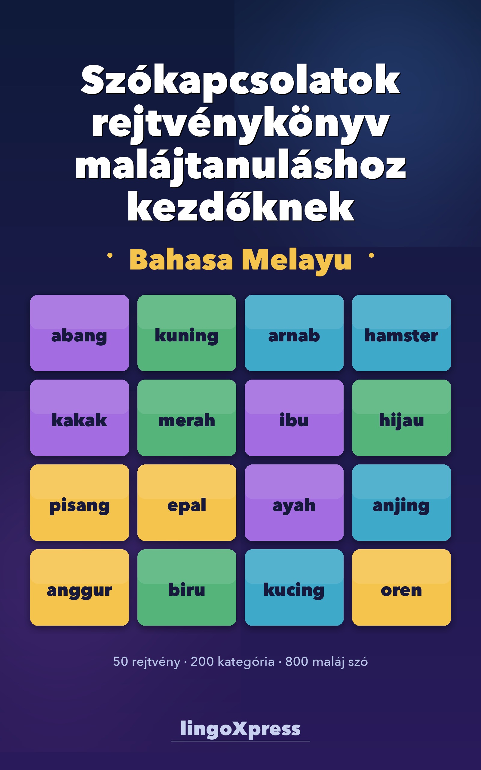 Szókapcsolatok rejtvénykönyv malájtanuláshoz kezdőknek