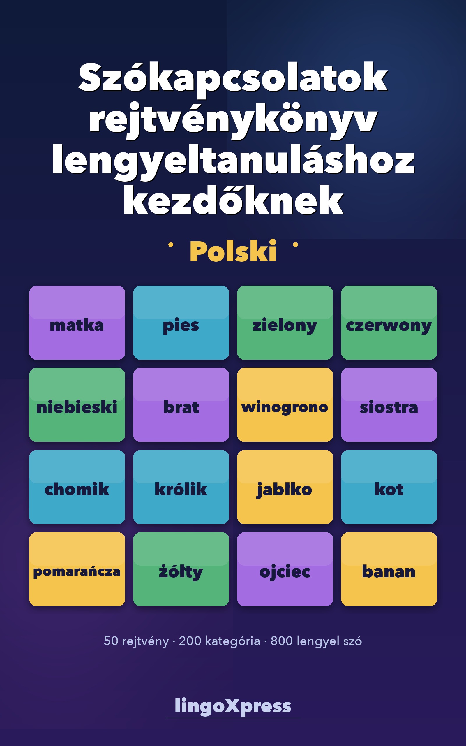 Szókapcsolatok rejtvénykönyv lengyeltanuláshoz kezdőknek