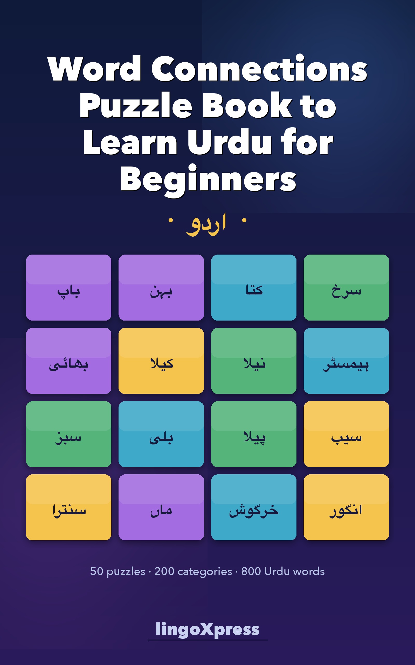 Word Connections Puzzle Book to Learn Urdu for Beginners