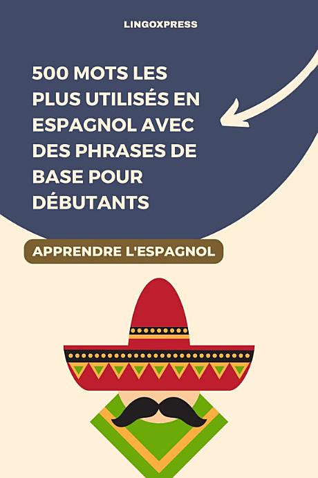 500 mots les plus utilisés en espagnol avec des phrases de base pour débutants