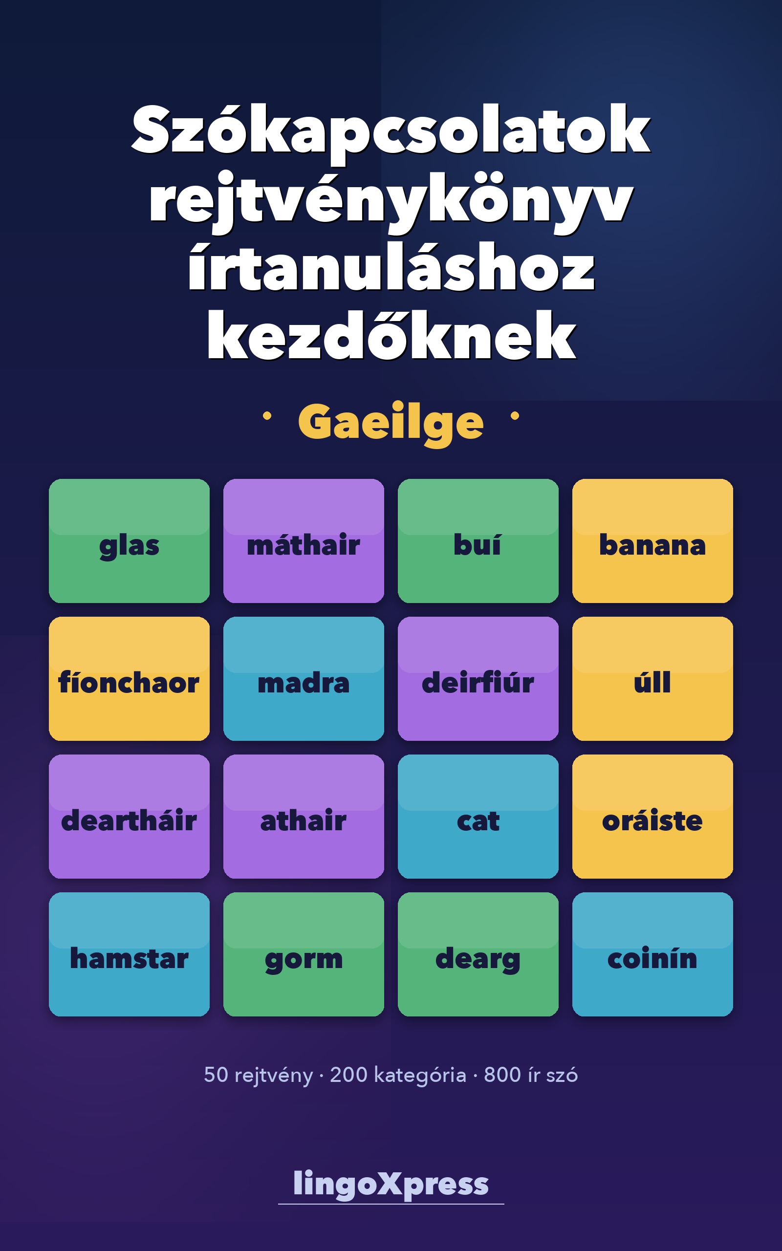 Szókapcsolatok rejtvénykönyv írtanuláshoz kezdőknek